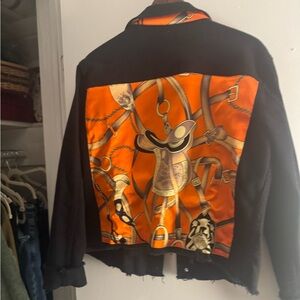 Black and Orange Equestrian Jacket